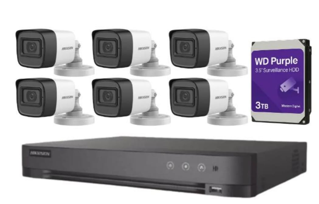 Kit 6 Hikvision Metal